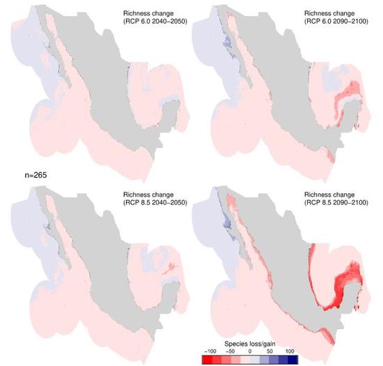 Impact of climate change on Mexican marine resources